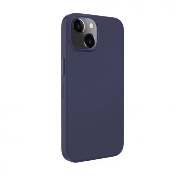 Evelatus Apple iPhone 14 Genuine Leather Case with MagSafe Blue