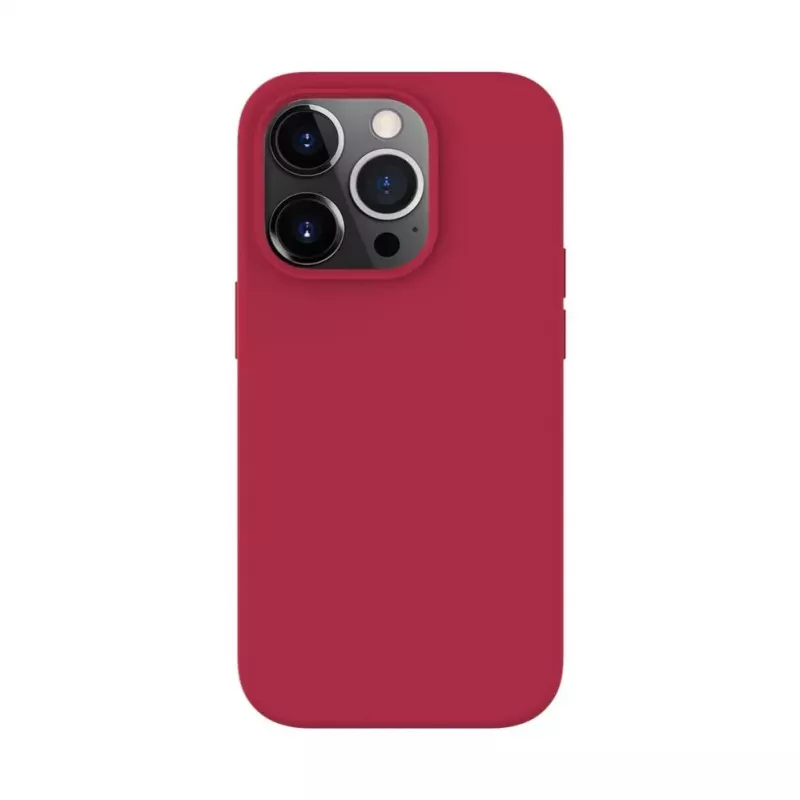 Evelatus Apple iPhone 14 Pro 6.1 Premium Soft Touch Silicone Case Red