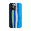 Evelatus Apple iPhone 13 Pro Max Silicone Case Multi-Colored Blue