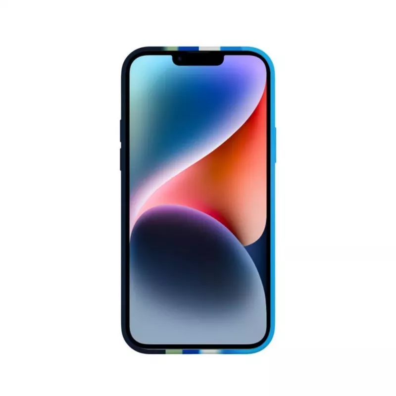 Evelatus Apple iPhone 14 Multi-Colored Silicone Case Blue