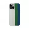 Evelatus Apple iPhone 14 Silicone Case Multi-Colored Green