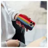 Evelatus Apple iPhone 14 Pro Silicone Case Multi-Colored Rainbow