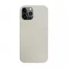 iLike Apple iPhone 12 Pro Max Silicone Case Eco Print Design White