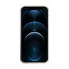 iLike Apple iPhone 12 Pro Max Silicone Case Eco Print Design White