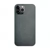 iLike Apple iPhone 12 Pro Max Silicone Plastic Case Eco Print Design Black