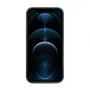 iLike Apple iPhone 12 Pro Max Silicone Plastic Case Eco Print Design Black