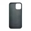 iLike Apple iPhone 12 Pro Max Silicone Plastic Case Eco Print Design Black