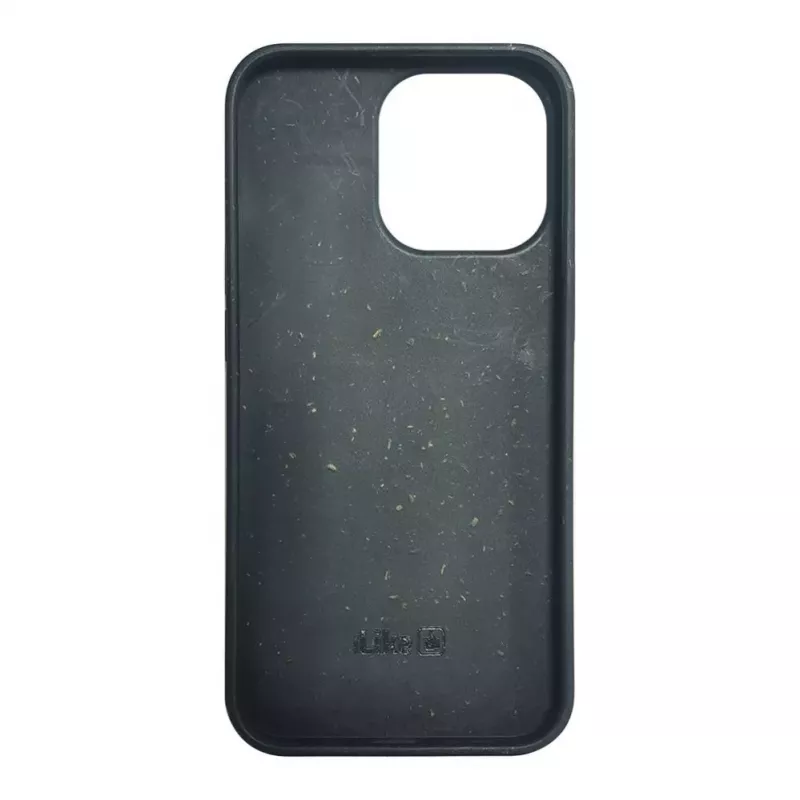 iLike Apple iPhone 13 Pro Silicone Plastic Case Eco Print Design Black