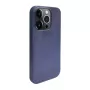 iLike Apple iPhone 13 Pro Max Silicone Plastic Case Eco Print Design Blue