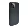 iLike Apple iPhone 14 Silicone Plastic Case Eco Print Design Black