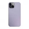 iLike Apple iPhone 14 Silicone Plastic Case Eco Print Design Flower Purple