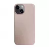 iLike Apple iPhone 14 Silicone Plastic Case Eco Print Design Beige