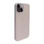 iLike Apple iPhone 14 Silicone Plastic Case Eco Print Design Beige