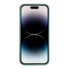 iLike Apple iPhone 14 Pro Max Silicone Plastic Case Eco Print Design Flower Green