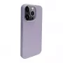 iLike Apple iPhone 14 Pro Max Silicone Plastic Case Eco Print Design Flower Purple