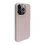 iLike Apple iPhone 14 Pro Max Silicone Plastic Case Eco Print Design Beige