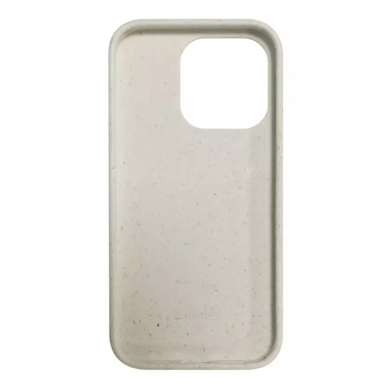 iLike Apple iPhone 14 Pro Silicone Plastic Case Eco Print Design White