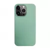 iLike Apple iPhone 14 Pro Silicone Plastic Case Eco Print Design Flower Green