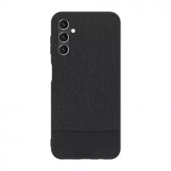 iLike Samsung Galaxy A14 5G Plastic Leather Back Cover Black
