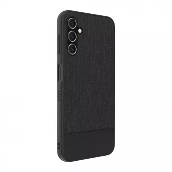 iLike Samsung Galaxy A14 5G Plastic Leather Back Cover Black