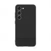 iLike Samsung Galaxy S23 Plus Plastic Leather Back Cover Black