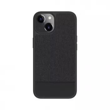 iLike Apple iPhone 14 Plastic Leather Back Cover Black