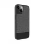 iLike Apple iPhone 14 Plastic Leather Back Cover Gray