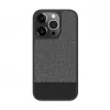 iLike Apple iPhone 14 Pro Max Plastic Leather Back Cover Gray