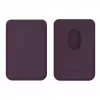 Evelatus Universal iPhone Genuine Leather Wallet with MagSafe Deep Purple