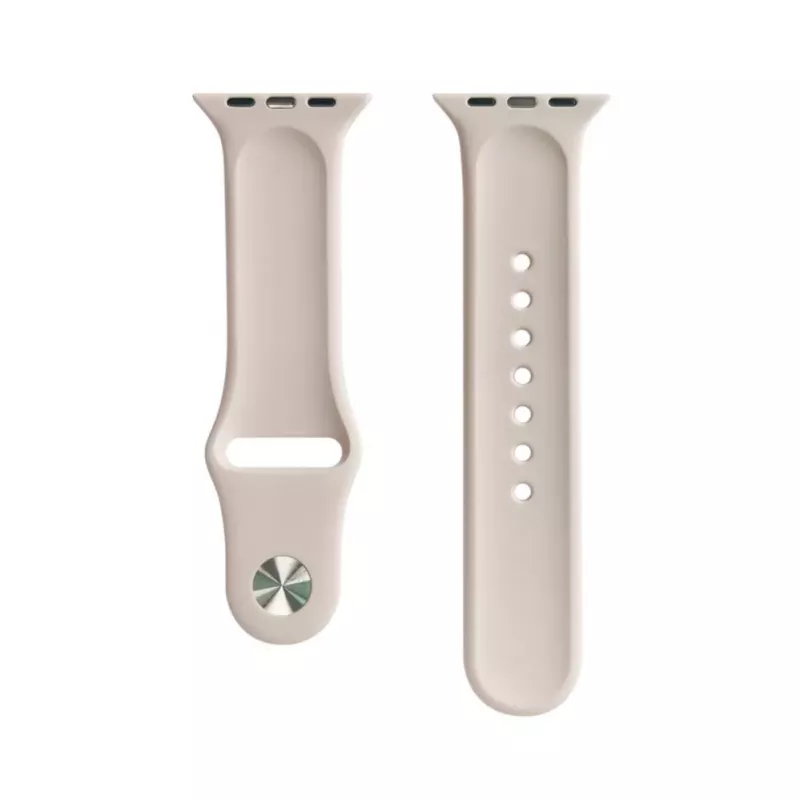 Evelatus Apple Watch 38/40/41mm Silicone Loop Watch Straps (110mm S/M) Pink Sand