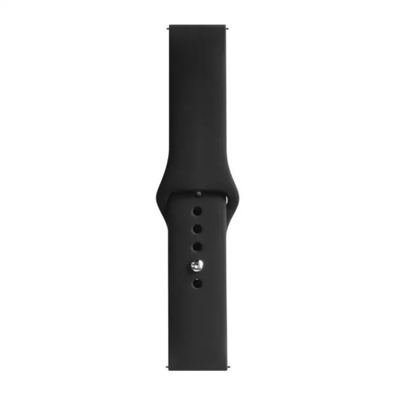 Evelatus 20mm Silicone Loop Watch Strap (S/M 110mm) Black