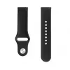 Evelatus 20mm Silicone Loop Watch Strap (S/M 110mm) Black