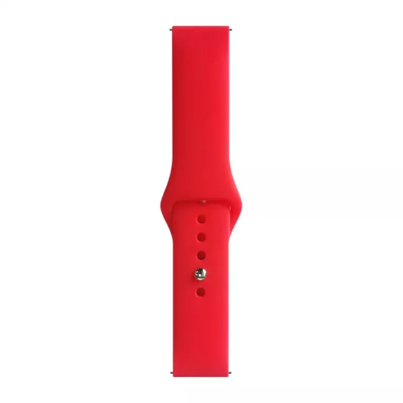 Evelatus 22mm Silicone Loop Watch Strap (S/M 110mm) Red