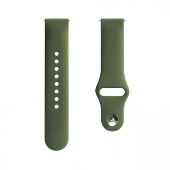Evelatus 20mm Silicone Loop Watch Strap (S/M 110mm) Olive