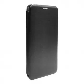 Evelatus Book Case for Xiaomi Redmi 12C / Redmi 11A, Black, PU Leather, Wallet Style with Card Slots and Stand