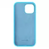Evelatus Apple iPhone 15 Premium Soft Touch Silicone Case Cyan Blue