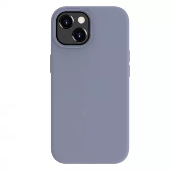 Evelatus Apple iPhone 15 Premium Soft Touch Silicone Case Lavender Gray