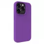 Evelatus Apple iPhone 15 Pro Premium Soft Touch Silicone Case Deep Purple