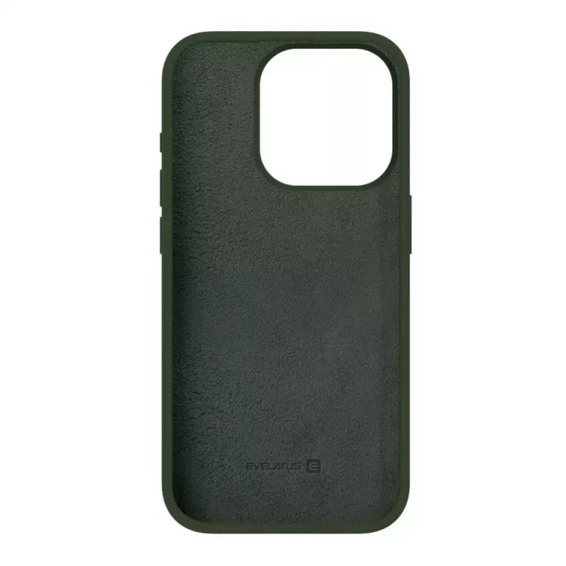 Evelatus Apple iPhone 15 Pro Premium Soft Touch Silicone Case Dark Olive