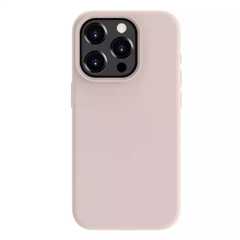 Evelatus Apple iPhone 15 Pro Premium Soft Touch Silicone Case Pink Sand