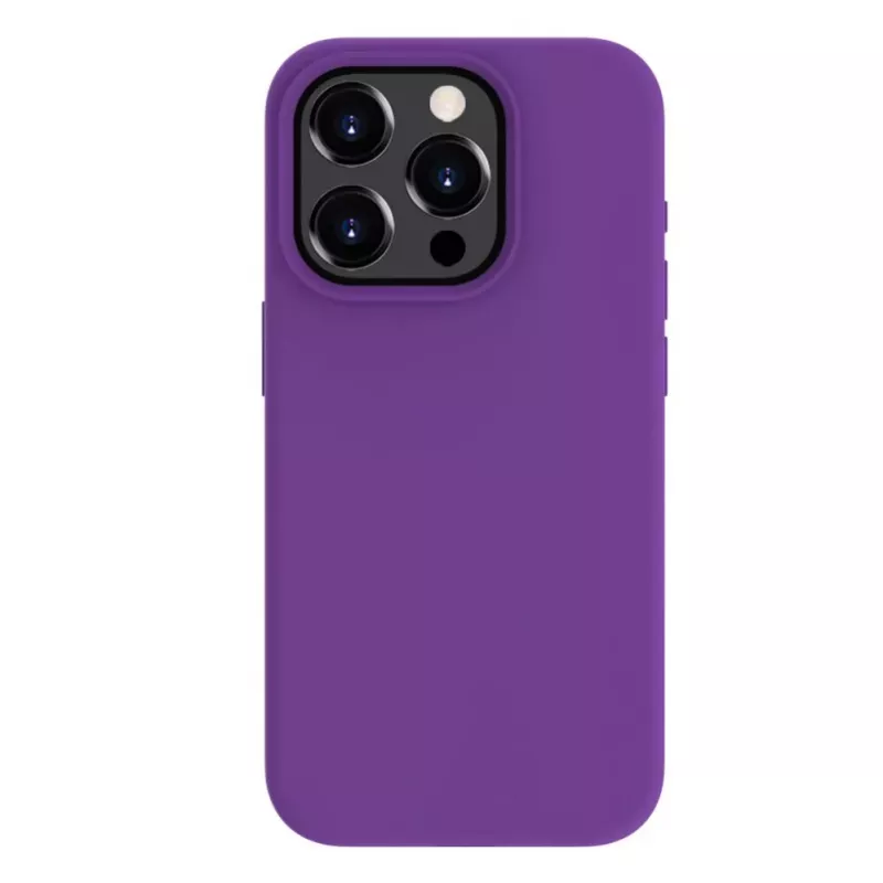 Evelatus Apple iPhone 15 Pro Max Premium Soft Touch Silicone Case Deep Purple