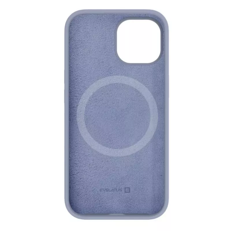 Evelatus Apple iPhone 15 Premium Magsafe Soft Touch Silicone Case Lavender Gray