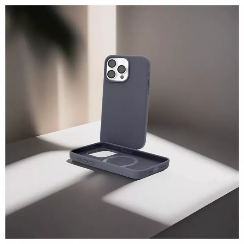 Evelatus Apple iPhone 15 Pro Premium MagSafe Soft Touch Silicone Case Midnight Blue
