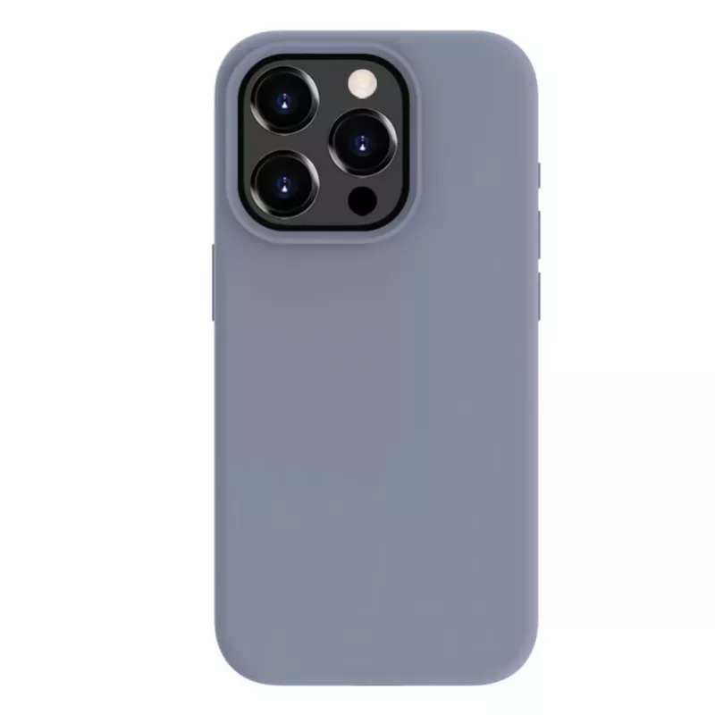Evelatus Apple iPhone 15 Pro Max Premium MagSafe Soft Touch Silicone Case Lavender Gray