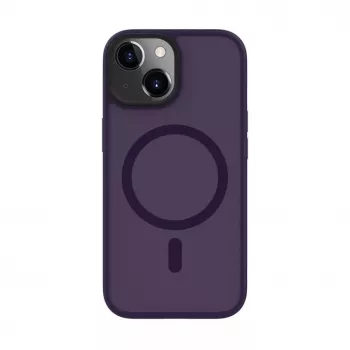 Evelatus Apple iPhone 15 Hybrid Case with MagSafe PC+TPU Deep Purple