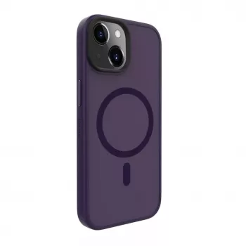 Evelatus Apple iPhone 15 Hybrid Case with MagSafe PC+TPU Deep Purple