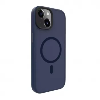 Evelatus Apple iPhone 15 Plus Hybrid Case with MagSafe PC+TPU Dark Blue