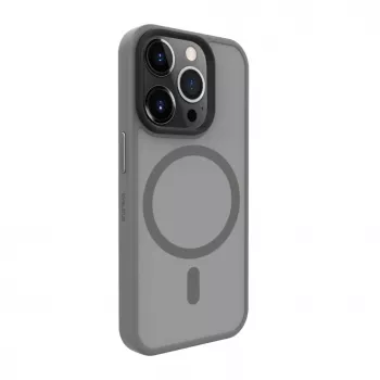 Evelatus Apple iPhone 15 Pro Hybrid Case with MagSafe PC+TPU Silver