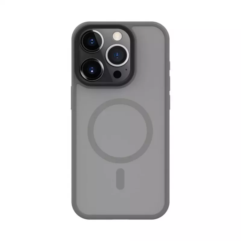 Evelatus Apple iPhone 15 Pro Max Hybrid Case with MagSafe PC+TPU Silver