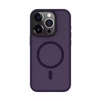 Evelatus Apple iPhone 15 Pro Max Hybrid Case with MagSafe PC+TPU Deep Purple